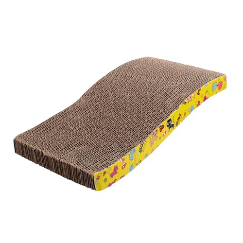 MERRYHAPY Kratzbrett für Katzen Haustier-Spielzeug Kätzchen-Spielzeug Wellpappe S-Form Dickes natürliches Katzen-Spielzeug MERRYHAPY Kratzbrett für Katzen Haustier-Spielzeug Kätzchen-Spielzeug Wellpappe S-Form Dickes natürliches Katzen-Spielzeug von MERRYHAPY
