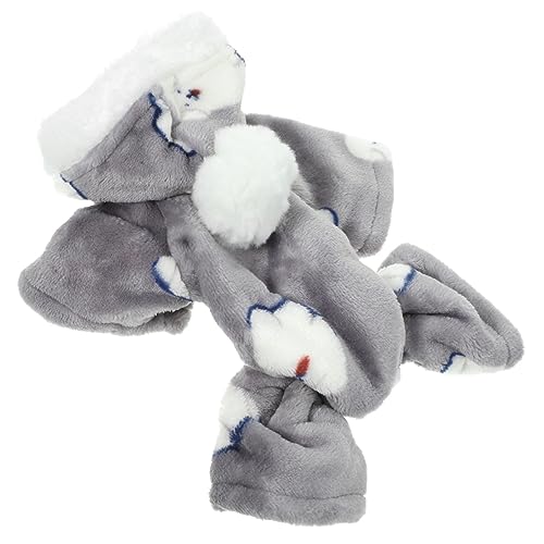 MERRYHAPY Welpenpullover Winterkleidung für Hunde Pyjama für Welpen Haustiermantel hundewintermantel Hunde Winterjacke Dog Raincoat entzückendes Hundekleid Hund wärme Kleidung Baumwolle Grey MERRYHAPY Welpenpullover Winterkleidung für Hunde Pyjama für Welpen Haustiermantel hundewintermantel Hunde Winterjacke Dog Raincoat entzückendes Hundekleid Hund wärme Kleidung Baumwolle Grey von MERRYHAPY
