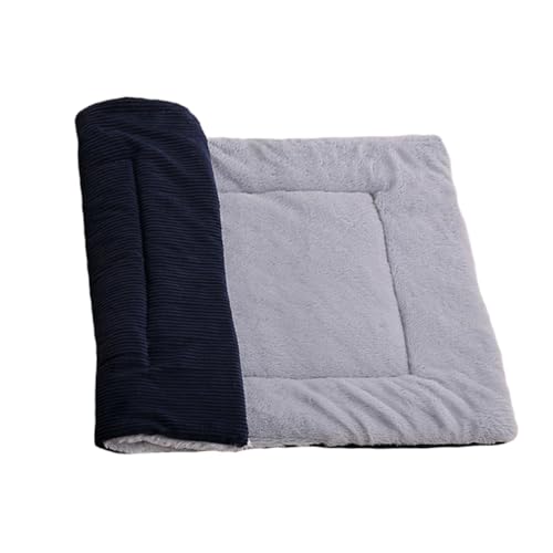 MERRYHAPY Wärmeisolierende Hundematte Plüsch-hundebett Zweiseitige Haustiermatte Bequeme Ruheunterlage Marineblau Größe S MERRYHAPY Wärmeisolierende Hundematte Plüsch-hundebett Zweiseitige Haustiermatte Bequeme Ruheunterlage Marineblau Größe S von MERRYHAPY