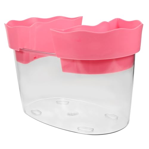 MERRYHAPY Kleines Plastikfischbecken Durchsichtiges Tisch-Aquarium Schildkrötenbecken-Set Multifunktionales Fischbecken Für Zuhause von MERRYHAPY