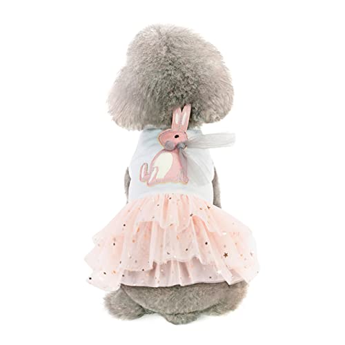 MERRYHAPY Kleid für Hund Gänseblümchen-Kostü Hund hochzeitskleid kleine Hunde Prinzessin kostü Ostern Hundekleid Spitzenkleid für Welpen Hunde Verkleidet Party-Hundetuch Haustierrock Weiß von MERRYHAPY