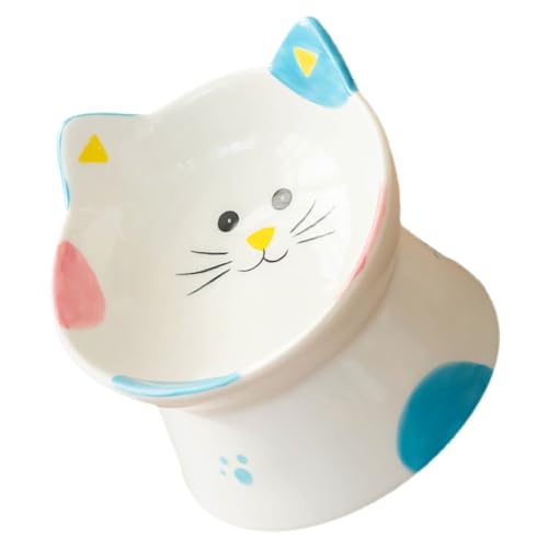 MERRYHAPY pet Feeder pet Bowl Rutschfester Haustierfutternapf katzenschüssel katzenschälchen Kätzchen Schüssel Kätzchen -Fütterungsschale schöner Katzennapf entzückender Haustiernapf Keramik von MERRYHAPY