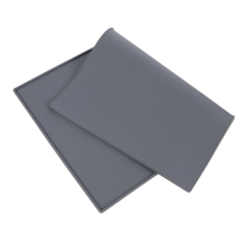 MERRYHAPY wasserdichte Und rutschfeste Futternapfmatte Für Haustiere Silikonmatte Die Boden Schützt Leicht Zu Reinigen Für Hunde Und Katzen Farbe Zufällig von MERRYHAPY