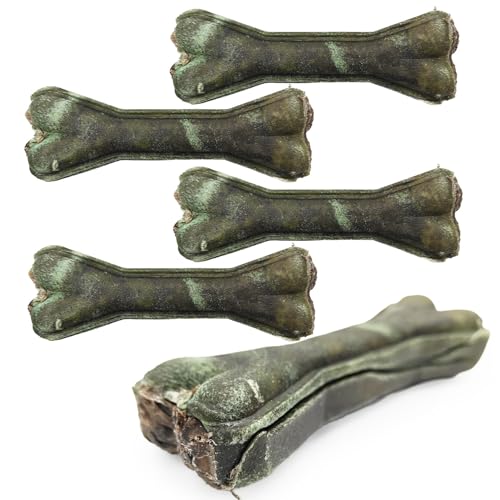 MERSJO 5xFRESH BITE Bone, Funktionaler Kauknochen, Hundeleckerli mit Wachtel, Minze, Papaya & Spirulina – 13,5 cm, 5x70 g – Natürlicher Kausnack für frischen Atem & gesunde Verdauung, 100% Natur MERSJO 5xFRESH BITE Bone, Funktionaler Kauknochen, Hundeleckerli mit Wachtel, Minze, Papaya & Spirulina – 13,5 cm, 5x70 g – Natürlicher Kausnack für frischen Atem & gesunde Verdauung, 100% Natur von MERSJO