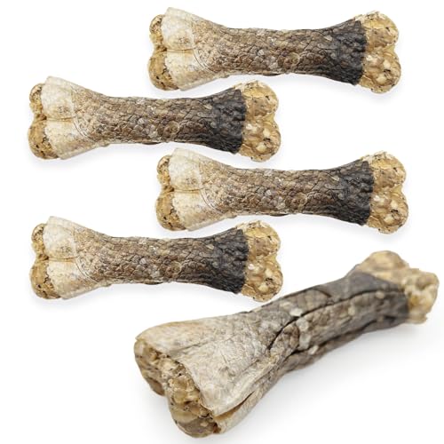 MERSJO 5xITS TIME to Shine Bone, Hundekausnack, Hundeleckerli mit Lachs, Biotin & Algen – 13,5 cm, 5x70 g – Natürlicher Kauknochen für glänzendes Fell & gesunde Haut, 100% Natur MERSJO 5xITS TIME to Shine Bone, Hundekausnack, Hundeleckerli mit Lachs, Biotin & Algen – 13,5 cm, 5x70 g – Natürlicher Kauknochen für glänzendes Fell & gesunde Haut, 100% Natur von MERSJO