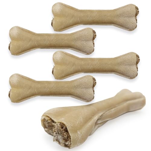 MERSJO 5xVITA Boost Bone, Funktionaler Kauknochen, Hundeleckerli mit Rinderpansen & Vitaminen – 13,5 cm, 5x70 g – Gesunder Kausnack für Hunde zur Unterstützung von Immunsystem & Vitalität, 100% Natur MERSJO 5xVITA Boost Bone, Funktionaler Kauknochen, Hundeleckerli mit Rinderpansen & Vitaminen – 13,5 cm, 5x70 g – Gesunder Kausnack für Hunde zur Unterstützung von Immunsystem & Vitalität, 100% Natur von MERSJO