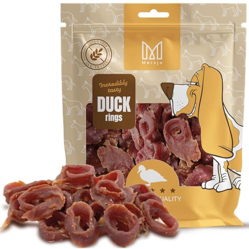 MERSJO Hundeleckerlis Duck Rings Hundeleckerlis, 95% Entenfleisch, Getreidefrei, 500g MERSJO Hundeleckerlis Duck Rings Hundeleckerlis, 95% Entenfleisch, Getreidefrei, 500g von MERSJO