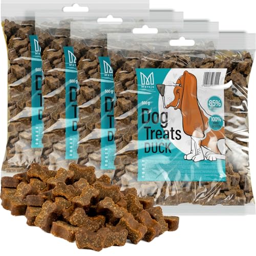 MERSJO Hundesnacks Trainingssnacks - 2000g hundefutter trocken, Hunde leckerlis, leckereien für Hunde - schonend getrocknete Fleischtrainer, Geeignet für alle Rassen und Größen, Ente MERSJO Hundesnacks Trainingssnacks - 2000g hundefutter trocken, Hunde leckerlis, leckereien für Hunde - schonend getrocknete Fleischtrainer, Geeignet für alle Rassen und Größen, Ente von MERSJO