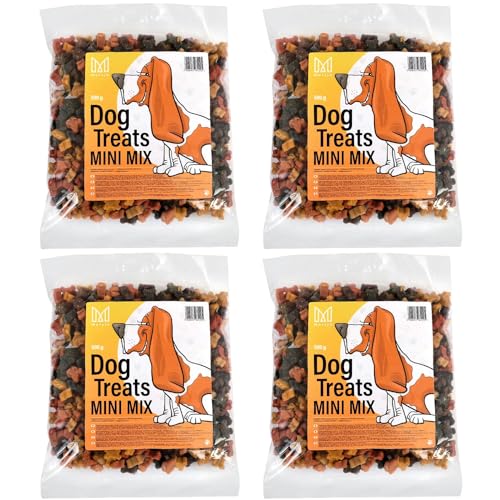 MERSJO Hundesnacks Trainingssnacks - 2000g hundefutter trocken, Hunde leckerlis, leckereien für Hunde - schonend getrocknete Fleischtrainer, Geeignet für alle Rassen und Größen, Mix von MERSJO