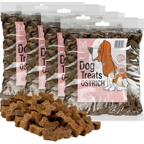 MERSJO Hundesnacks Trainingssnacks - 2000g hundefutter trocken, Hunde leckerlis, leckereien für Hunde - schonend getrocknete Fleischtrainer, Geeignet für alle Rassen und Größen, Strauß MERSJO Hundesnacks Trainingssnacks - 2000g hundefutter trocken, Hunde leckerlis, leckereien für Hunde - schonend getrocknete Fleischtrainer, Geeignet für alle Rassen und Größen, Strauß von MERSJO