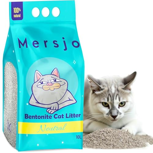 Mersjo Nuetral Bentonitstreu 10L – Natürliche Katzenstreu mit pH-Gesundheitsindikator, Staubfrei, Starke Klumpenbildung, Hohe Feuchtigkeitsaufnahme, Umweltfreundlich Mersjo Nuetral Bentonitstreu 10L – Natürliche Katzenstreu mit pH-Gesundheitsindikator, Staubfrei, Starke Klumpenbildung, Hohe Feuchtigkeitsaufnahme, Umweltfreundlich von MERSJO