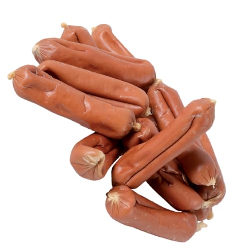 MERVELA® Geflügelwürstchen, 1 KG [Qualität aus Deutschland] Getreidefrei & Hypoallergen für Allergiker Hunde, Kausnack, Trainingssnack, Belohnung, Hunde Leckerli, Proteinreich von MERVELA