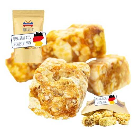 MERVELA® Käsepops, 500 Gramm, Snack-pops für Hunde, Käsedrops, Hundekäse, Käse für Hunde, Käsesnack, 100% natürlich, Cheesy Puffs von MERVELA