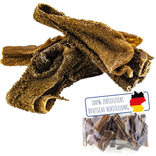 MERVELA Lammpansen für Hunde | 500 Gramm | Qualität aus Deutschland | 100% natürliche Kauartikel | getrockneter Kausnack ohne Zusatzstoffe von MERVELA