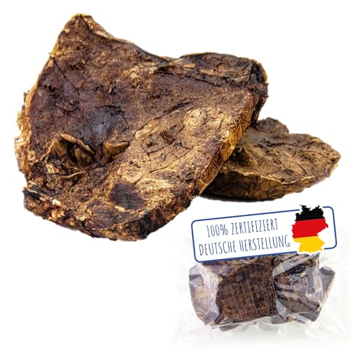 MERVELA Rinderlunge für Hunde | 500 Gramm | Qualität aus Deutschland | 100% natürliche Kauartikel | getrockneter Kausnack ohne Zusatzstoffe von MERVELA