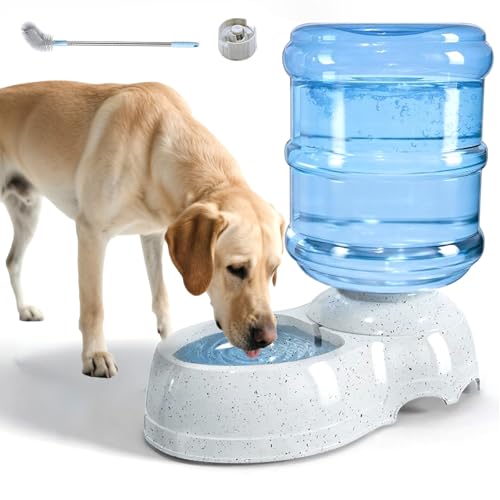 Wasserspender für Haustiere, groß, 11 Liter, verdickt, langlebig, für Hunde und Katzen, groß, automatische Haustier-Bewässerungsstation mit Eimerbürste Wasserspender für Haustiere, groß, 11 Liter, verdickt, langlebig, für Hunde und Katzen, groß, automatische Haustier-Bewässerungsstation mit Eimerbürste von MESHKA
