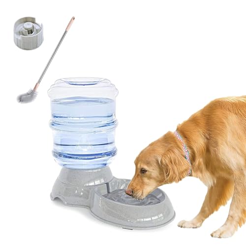 Wasserspender für Haustiere, groß, 11 Liter, verdickt, langlebig, für Hunde und Katzen, groß, automatische Haustier-Bewässerungsstation mit Eimerbürste Wasserspender für Haustiere, groß, 11 Liter, verdickt, langlebig, für Hunde und Katzen, groß, automatische Haustier-Bewässerungsstation mit Eimerbürste von MESHKA
