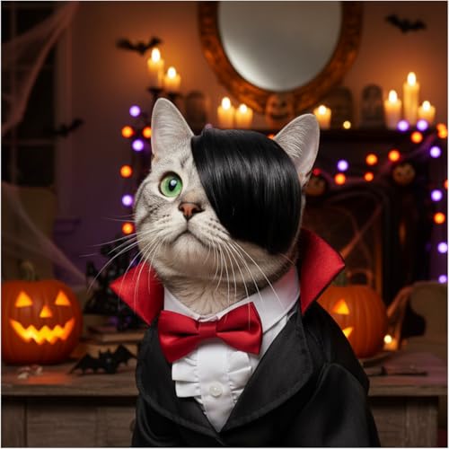 Hundeperücke, Haustierkostüm, Katzenkostüm, synthetisches Zubehör, Kopfbedeckung für kleine Hunde, Kopfbedeckung für Halloween, Heiligabend, Festival, Party-Dekoration, Kopfbedeckung, Spielzeug Hundeperücke, Haustierkostüm, Katzenkostüm, synthetisches Zubehör, Kopfbedeckung für kleine Hunde, Kopfbedeckung für Halloween, Heiligabend, Festival, Party-Dekoration, Kopfbedeckung, Spielzeug von MESINURS