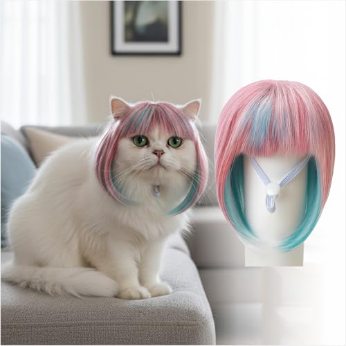 Hundeperücke, Haustierkostüm, Katzenkostüm, synthetisches Zubehör, Kopfbedeckung für kleine Hunde, Kopfbedeckung für Halloween, Heiligabend, Festival, Party-Dekoration, Kopfbedeckung, Spielzeug Hundeperücke, Haustierkostüm, Katzenkostüm, synthetisches Zubehör, Kopfbedeckung für kleine Hunde, Kopfbedeckung für Halloween, Heiligabend, Festival, Party-Dekoration, Kopfbedeckung, Spielzeug von MESINURS