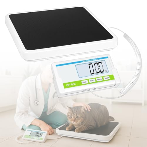MESINURS Tierärztliche Haustierwaage mit LCD-Display, Präzisions-Digital-Tierwaage für Hunde, Katzen, kleine Haustiere, genaues Wiegen für Zuhause, Klinik, Fellpflege MESINURS Tierärztliche Haustierwaage mit LCD-Display, Präzisions-Digital-Tierwaage für Hunde, Katzen, kleine Haustiere, genaues Wiegen für Zuhause, Klinik, Fellpflege von MESINURS