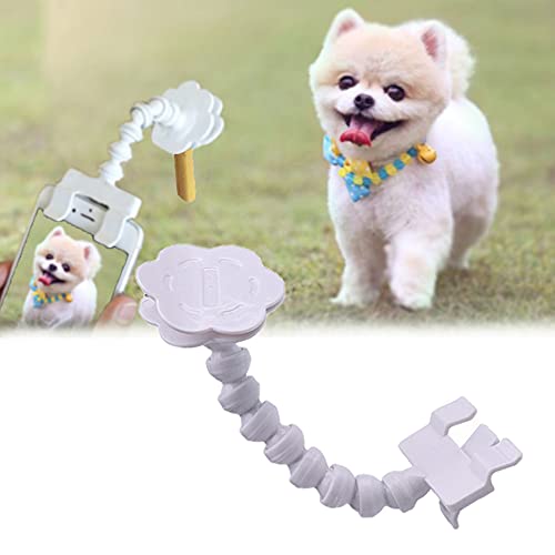 Selfie-Leckerli-Halter für Haustiere, mit Hundeführung, Selfie-Werkzeug, Handy-Clip-Stick für Aufmerksamkeit auf Fotos zu Weihnachten und Halloween, Weiß Selfie-Leckerli-Halter für Haustiere, mit Hundeführung, Selfie-Werkzeug, Handy-Clip-Stick für Aufmerksamkeit auf Fotos zu Weihnachten und Halloween, Weiß von MESINURS