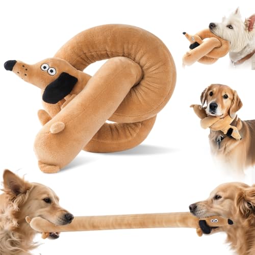 MEWMINGLE Quietschendes Plüsch-Hundespielzeug für aggressives Kauen, Stofftierspielzeug mit Quietscher, langlebiges, interaktives Kauspielzeug für Welpen, gegen Langeweile, Tauziehen, kleine MEWMINGLE Quietschendes Plüsch-Hundespielzeug für aggressives Kauen, Stofftierspielzeug mit Quietscher, langlebiges, interaktives Kauspielzeug für Welpen, gegen Langeweile, Tauziehen, kleine von MEWMINGLE