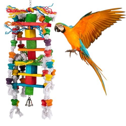 MEWTOGO Kauspielzeug für Papageien in Wasserfall-Form, Bird Toys-S Waterfall von MEWTOGO
