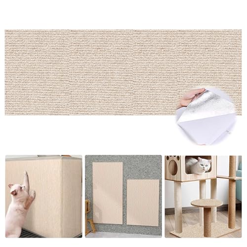 Selbstklebend Kratzteppich Katze Wand, Kratzmatte Katze, Kratzteppich Katze, 40 * 200cm Kratzbrett Katze, Kratzmatte Für Katze, Sisal Teppich Katzen Katze Kratzschutz Katzenkratzmatte Khaki Selbstklebend Kratzteppich Katze Wand, Kratzmatte Katze, Kratzteppich Katze, 40 * 200cm Kratzbrett Katze, Kratzmatte Für Katze, Sisal Teppich Katzen Katze Kratzschutz Katzenkratzmatte Khaki von MEYAGOT