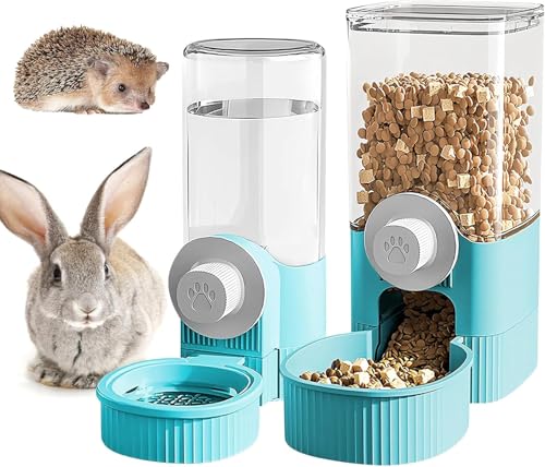 Trinkflasche Kaninchen, 2 Pcs Wasserspender Kaninchen 520ml, Hasen Trinkflasche, Kaninchen Automatischer Wasserspender,Hamster Trinkflasche,1200ml Futterspender Kaninchen Wasserspender Kleintiere von MEYAGOT