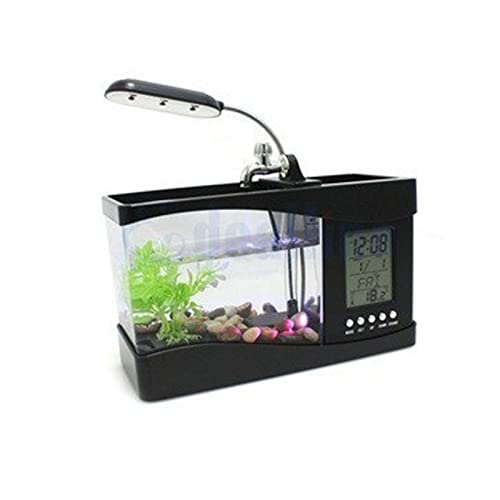 Aquarium Fischtank Fischtank Home Aquarium Kleine Fische Tank Desktop Lampe Licht Uhr Weiß Aquarium Fischtank Fischtank Home Aquarium Kleine Fische Tank Desktop Lampe Licht Uhr Weiß von MEYINGOU