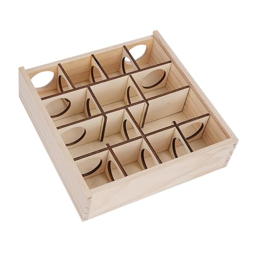 Hamsterhaus, Spielzeug erkunden, Labyrinth aus Holz, Abnehmbarer Deckel, Verstecke in Mehreren Räumen, Hamsterspielzeug, Tunnelspielzeug for kleine Rennmäuse/1329/1176 Hamsterhaus, Spielzeug erkunden, Labyrinth aus Holz, Abnehmbarer Deckel, Verstecke in Mehreren Räumen, Hamsterspielzeug, Tunnelspielzeug for kleine Rennmäuse/1329/1176 von MFCOSW