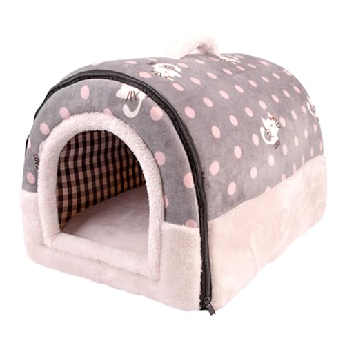 Haustierzelt, Höhlenbett, Haustier-Katzennest, Innenkissen, gemütliches, selbstwärmendes Katzenbett for den Innenbereich, Katzennest for Chihuahua, Kätzchen, Zwergspitz, Welpe, M/1238/1089 (Color : L Haustierzelt, Höhlenbett, Haustier-Katzennest, Innenkissen, gemütliches, selbstwärmendes Katzenbett for den Innenbereich, Katzennest for Chihuahua, Kätzchen, Zwergspitz, Welpe, M/1238/1089 (Color : L von MFCOSW