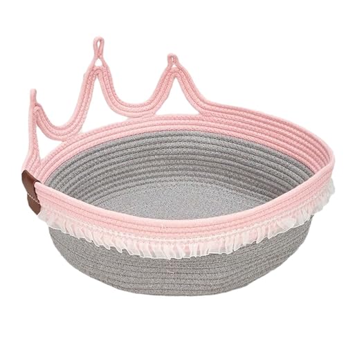 Katzenbett, gewebtes Seil, verschleißfest, Heimtierbedarf, Zwinger, atmungsaktiv, handgefertigt, Wiege, Katzen, Kratzmatte for Kaninchen, große Katzen, Prinzessin M/1264/1158 (Color : Princess M, SI Katzenbett, gewebtes Seil, verschleißfest, Heimtierbedarf, Zwinger, atmungsaktiv, handgefertigt, Wiege, Katzen, Kratzmatte for Kaninchen, große Katzen, Prinzessin M/1264/1158 (Color : Princess M, SI von MFCOSW