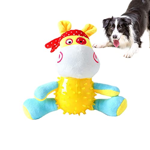 MFJS Hundespielzeug mit Quietscher, Plüschspielzeug für Welpen – Spielzeug für Haustiere, Rattling Puppy zum Jagen, Sammeln und Finden von Heu zum Schutz von Sofa und Möbeln von MFJS