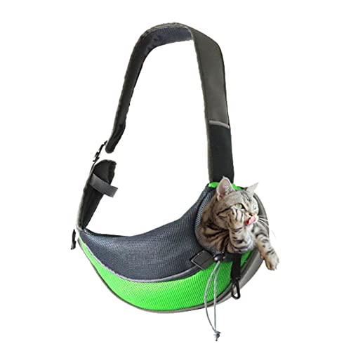 MFJS Katzentransporttasche, Umhängetasche, verstellbar, für Hunde, Katzen, für Haustiere, einfach zu installieren für Reisen, Wandern, Camping von MFJS