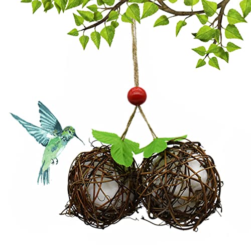 Vogelnistmaterial Käfig – Vogelnistmaterialhalter Globus – Kolibri Haus Nistkugeln für Outdoor Garten Nesting, Geschenke für Vogelliebhaber Mfjs von MFJS