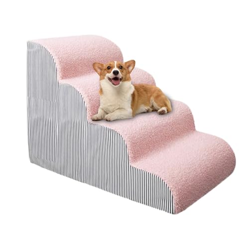 Hundetreppe, Hundetreppe mit waschbarem Bezug rutschfeste Haustiertreppe Schaumstoff Katzenrampe Haustiertreppe für kleine Hunde & Katzen Hundetreppe, Hundetreppe mit waschbarem Bezug rutschfeste Haustiertreppe Schaumstoff Katzenrampe Haustiertreppe für kleine Hunde & Katzen von MFYOUPK