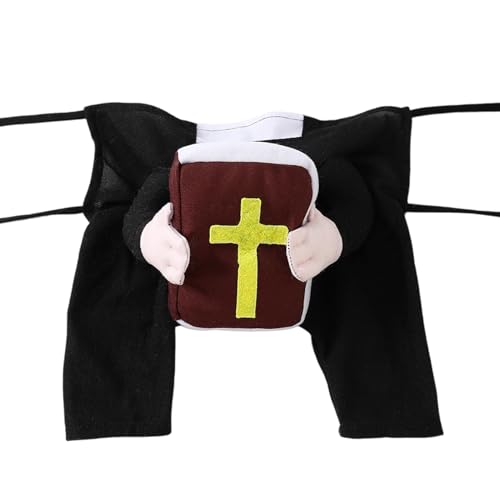 MFYOUPK Hund Verkleidung Kostüm | Halloween Hund Priester Kostüm | Tierbekleidung Niedliches Outfit für Weihnachtsfeste Thematische Geburtstage | Ferien Halloween Partys Versammlung von MFYOUPK