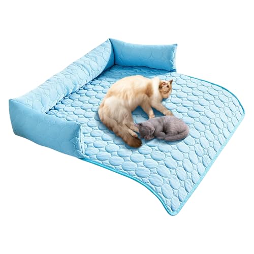 MFYOUPK Hundekühlmatte Sofaauflage, Hundebetten Kühlsofa Schlafunterlage, Atmungsaktive Bequeme Ausrüstung für Haustiere bei Hitzewetter für Autofahrten Reisen Park und Camping im Freien von MFYOUPK