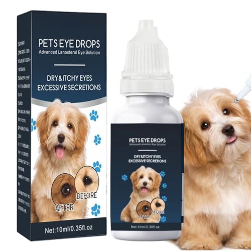 MFYOUPK Pet Eye Drops - 10 Ml Augenreiniger Für Hunde - Sanfte Tränenflecken Entferner Bei Augenreizung Juckreizlinderung Und Augenpflege Für Hunde Und Katzen MFYOUPK Pet Eye Drops - 10 Ml Augenreiniger Für Hunde - Sanfte Tränenflecken Entferner Bei Augenreizung Juckreizlinderung Und Augenpflege Für Hunde Und Katzen von MFYOUPK