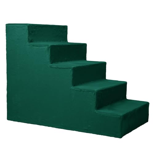 Hundetreppe für kleine Hunde, Höhe 56 cm - Leiter 5 Stufen, gepolstert mit flauschigem Stoff, der Fell imitiert, tragbar - Plattform für Sofa, Bett für Hund, Katze, kleine, ältere Tiere Hundetreppe für kleine Hunde, Höhe 56 cm - Leiter 5 Stufen, gepolstert mit flauschigem Stoff, der Fell imitiert, tragbar - Plattform für Sofa, Bett für Hund, Katze, kleine, ältere Tiere von MG Design