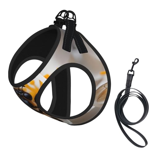 Bee On Wabendruck-Haustier-Leine, reflektierend, verstellbar, weiches Netzgewebe, atmungsaktiv, für tägliche Spaziergänge Bee On Wabendruck-Haustier-Leine, reflektierend, verstellbar, weiches Netzgewebe, atmungsaktiv, für tägliche Spaziergänge von MGGAklp