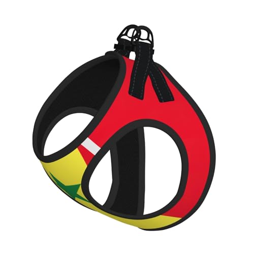 Hundeleine mit Flagge von Senegal, reflektierend, verstellbar, weiches Netzgewebe, atmungsaktiv, für tägliche Spaziergänge von MGGAklp