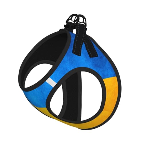 Hundeleine mit ukrainischer Flagge, reflektierend, verstellbar, weiches Netzgewebe, atmungsaktiv, für tägliche Spaziergänge von MGGAklp