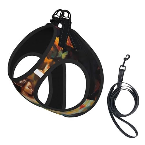 Mädchentanz-Haustier-Leine, reflektierend, verstellbar, weiches Netzgewebe, atmungsaktiv, für tägliche Spaziergänge Mädchentanz-Haustier-Leine, reflektierend, verstellbar, weiches Netzgewebe, atmungsaktiv, für tägliche Spaziergänge von MGGAklp