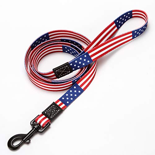 Hundehalsband und Seil American Flag in 3 verschiedenen Größen von MGpets