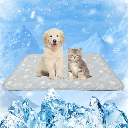 MH MYLUNE HOME Kühlmatte für Hunde Katze Thermochrome Hundekühlmatte Selbstkühlend rutschfest Wasserabsorbierend Tragbar Kühldecke für Hunde Hundedecke Kühlend Cooling Mat Dog- L 100 x 70 cm MH MYLUNE HOME Kühlmatte für Hunde Katze Thermochrome Hundekühlmatte Selbstkühlend rutschfest Wasserabsorbierend Tragbar Kühldecke für Hunde Hundedecke Kühlend Cooling Mat Dog- L 100 x 70 cm von MH MYLUNE HOME