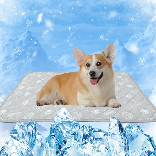 MH MYLUNE HOME Kühlmatte für Hunde Katze Thermochrome Hundekühlmatte Selbstkühlend rutschfest Wasserabsorbierend Tragbar Kühldecke für Hunde Hundedecke Kühlend Cooling Mat Dog- M 75 x 50 cm MH MYLUNE HOME Kühlmatte für Hunde Katze Thermochrome Hundekühlmatte Selbstkühlend rutschfest Wasserabsorbierend Tragbar Kühldecke für Hunde Hundedecke Kühlend Cooling Mat Dog- M 75 x 50 cm von MH MYLUNE HOME
