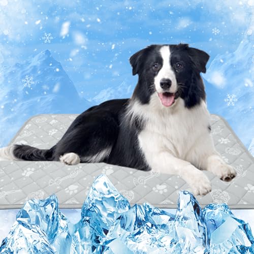 MYLUNE Home Kühlmatte für Hunde Katze Thermochrome Hundekühlmatte Selbstkühlend rutschfest Wasserabsorbierend Tragbar Kühldecke für Hunde Hundedecke Kühlend Cooling Mat Dog- 80 x 50 cm MYLUNE Home Kühlmatte für Hunde Katze Thermochrome Hundekühlmatte Selbstkühlend rutschfest Wasserabsorbierend Tragbar Kühldecke für Hunde Hundedecke Kühlend Cooling Mat Dog- 80 x 50 cm von MH MYLUNE HOME