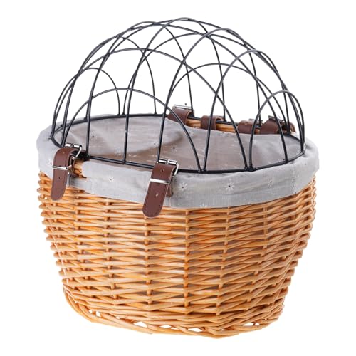 Fahrräder Rattan Aufbewahrungskorb Gewebtes Lagerkorb Erwachsener Fahrrad Wobbenlagerkorb Mit Deckel Gewebt Bike Haustierkorb Fahrräder Rattan Aufbewahrungskorb Gewebtes Lagerkorb Erwachsener Fahrrad Wobbenlagerkorb Mit Deckel Gewebt Bike Haustierkorb von MHADBKH